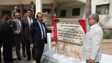 محافظ حضرموت يضع حجر أساس توسعة كلية الطب