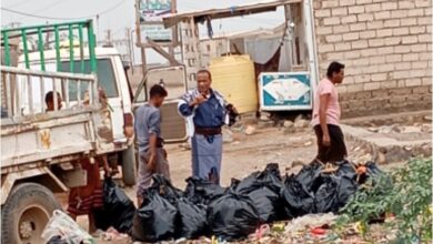 الحديدة.. استمرار أعمال النظافة في مدينة الخوخة