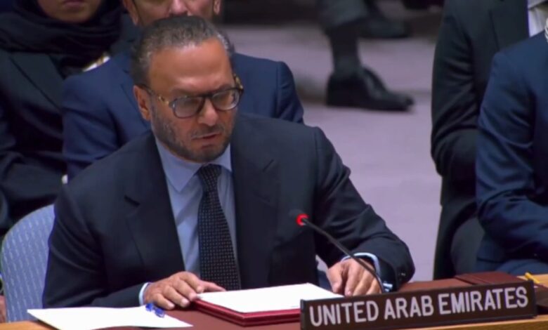 قرقاش أمام مجلس الأمن: العدوان الإسرائيلي على قطر يقوض جهود السلام 1 قرقاش أمام مجلس الأمن: العدوان الإسرائيلي على قطر يقوض جهود السلام