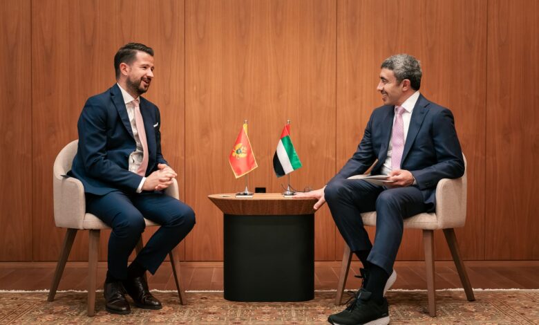 عبدالله بن زايد يبحث مع رئيس مونتينيغرو تعزيز التعاون الثنائي 1 عبدالله بن زايد يبحث مع رئيس مونتينيغرو تعزيز التعاون الثنائي