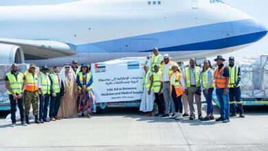 الإمارات تقدم مساعدات طبية عاجلة إلى بوتسوانا لدعم قطاعها الصحي