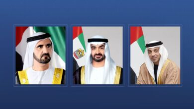رئيس الإمارات ونائباه يهنئون ألمانيا بذكرى يوم الوحدة الوطنية