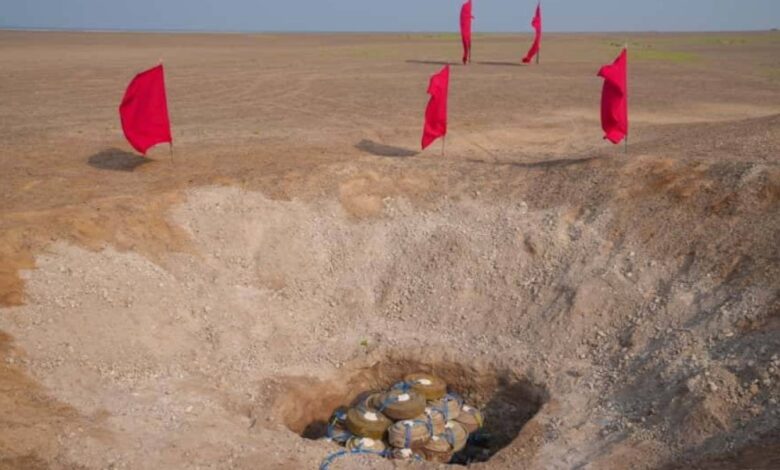 عملية نوعية لـ "مسام" تتخلص من 3977 قطعة متفجرة في باب المندب