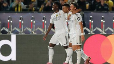 مبابي يقود ريال مدريد لخماسية تاريخية أمام كايرات في دوري الأبطال