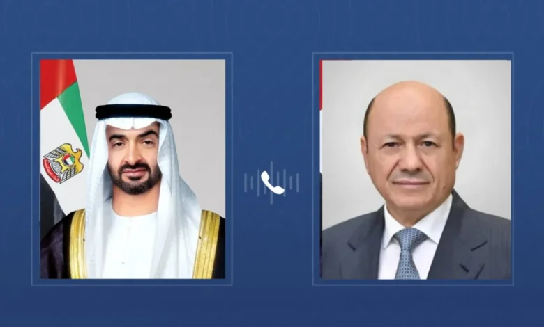 الرئيس الإماراتي ونائباه يعزون الرئيس العليمي في وفاة عبدربه منصور هادي 1 الرئيس الإماراتي ونائباه يعزون الرئيس العليمي في وفاة عبدربه منصور هادي