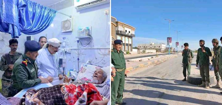 قيادة شبوة تنفذ زيارات عيدية للمرابطين والمرضى بمدينة عتق