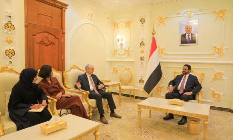 العرادة يبحث مع السفير الألماني مستجدات الأوضاع في اليمن