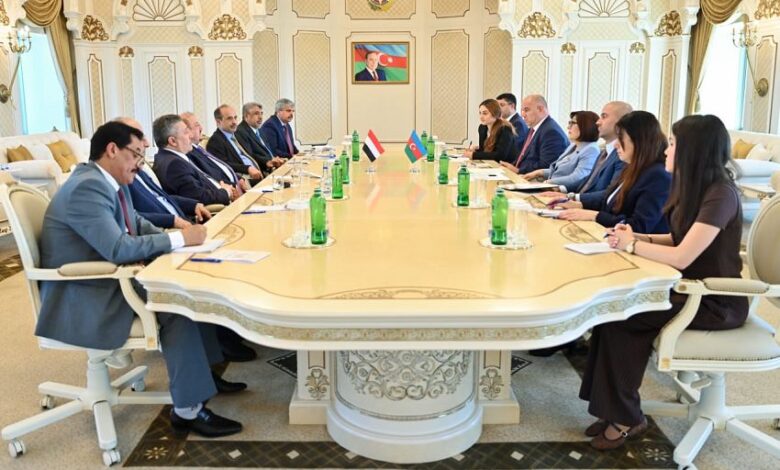 البركاني يؤكد أهمية تعزيز التعاون البرلماني مع أذربيجان خلال لقاء رئيسة مجلسها الوطني 1 البركاني يؤكد أهمية تعزيز التعاون البرلماني مع أذربيجان خلال لقاء رئيسة مجلسها الوطني