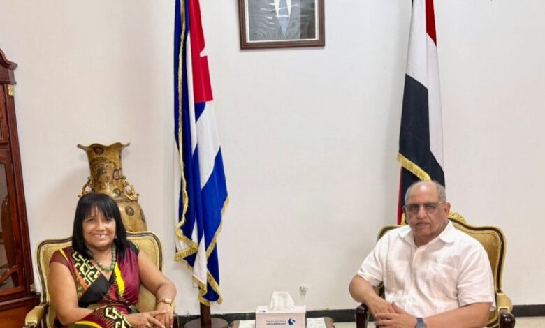 اليمن وكوبا تبحثان تعزيز التعاون المشترك وتنسيق المواقف إزاء القضايا الإقليمية والدولية