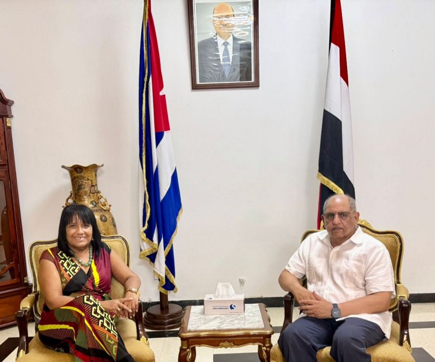 اليمن وكوبا تبحثان تعزيز التعاون المشترك وتنسيق المواقف إزاء القضايا الإقليمية والدولية