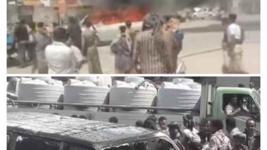 احتراق حافلة ركاب في عزان بشبوة دون وقوع إصابات