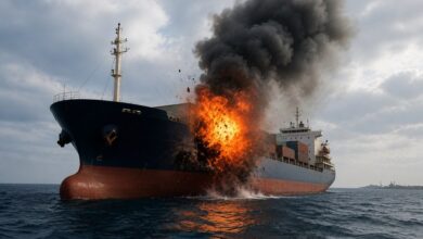 هيئة بريطانية تعلن تعرض سفينة شحن لحادث غامض قرب السواحل العراقية