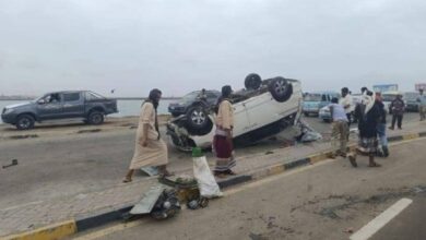 حوادث المرور تحصد 585 ضحية في المحافظات المحررة خلال شهر واحد