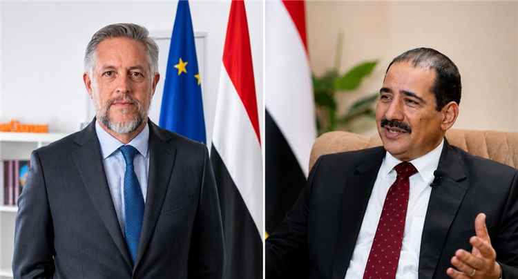 سفير الاتحاد الأوروبي ووزير الداخلية يبحثان تعزيز التعاون الأمني ودعم الاستقرار