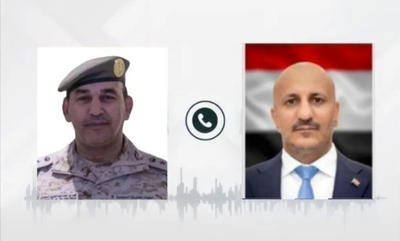 خلال اتصال هاتفي.. قائد القوات المشتركة للتحالف يعزي طارق صالح باستشهاد العميد وحيش 1 خلال اتصال هاتفي.. قائد القوات المشتركة للتحالف يعزي طارق صالح باستشهاد العميد وحيش