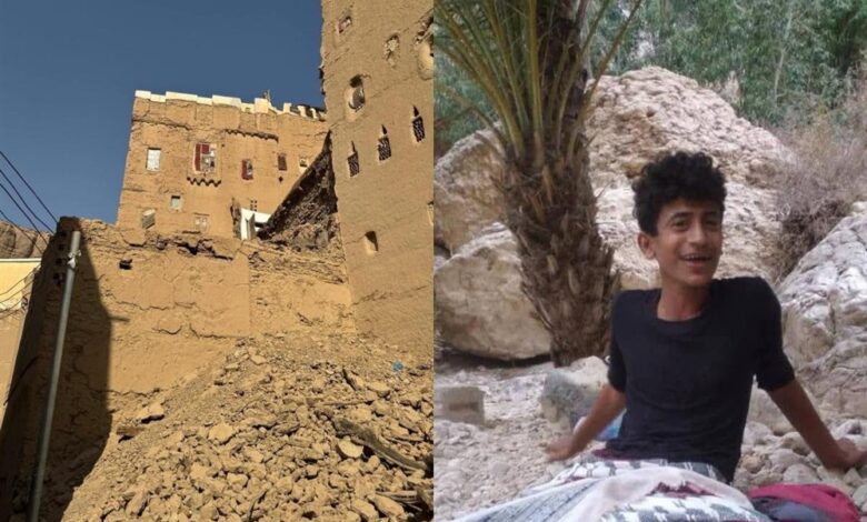 وفاة شاب وإصابة ثلاثة آخرين بانهيار جدار منزل قديم أثناء هدمه في دوعن بحضرموت