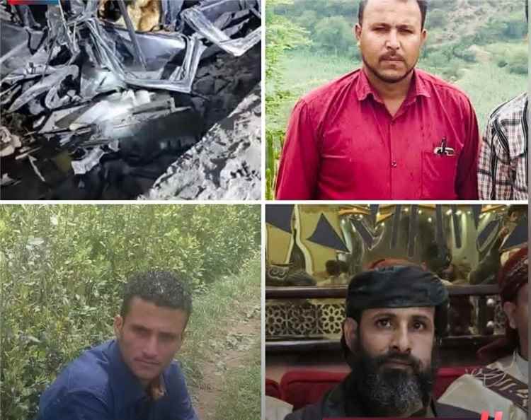 وفاة ثلاثة أشخاص إثر انقلاب سيارة في طريق جبلي شمال شرق إب