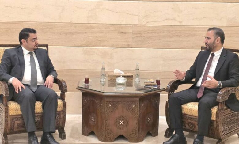 اليمن وسوريا تبحثان تعزيز التعاون وتؤكدان احترام سيادة الدول