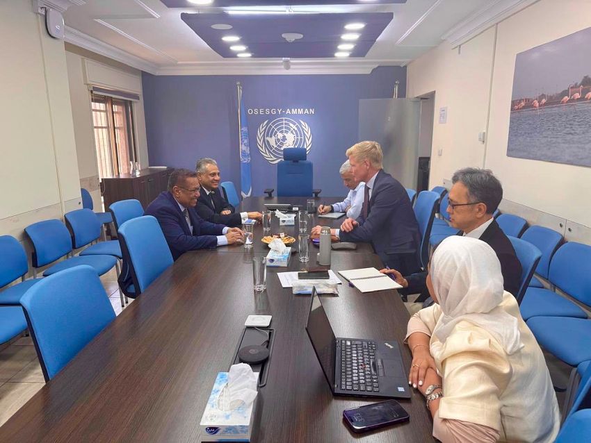 بن دغر وغروندبرغ يبحثان في عمّان مخاطر التصعيد الحوثي على العملية السياسية
