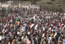 الحجرية تحتشد تأييدًا للقيادة السياسية ودعمًا لمعركة استعادة الدولة