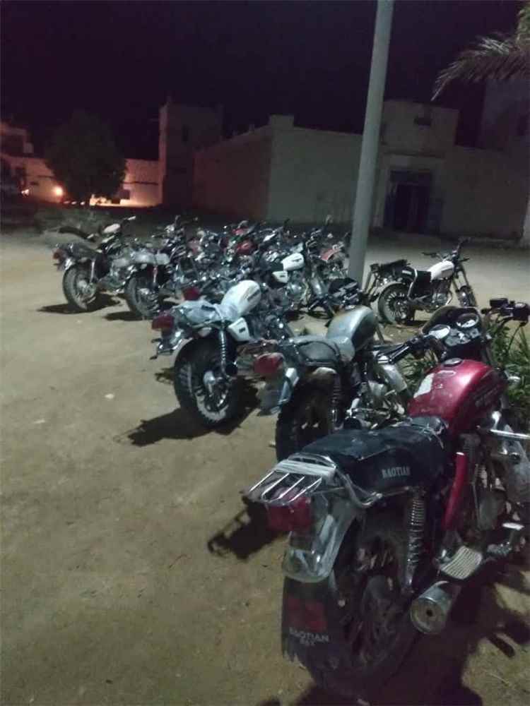 حملة أمنية في غيل بن يمين تضبط الدراجات النارية المخالفة
