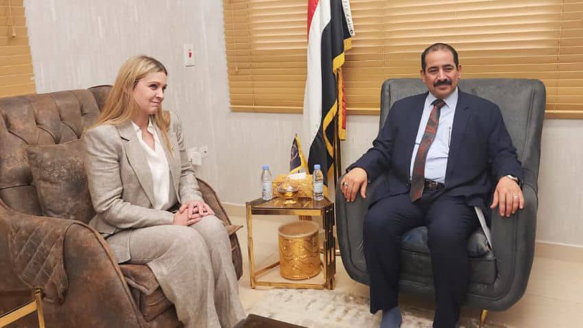 حيدان يناقش مع وفد بريطاني دعم تأهيل منتسبي الداخلية ومكافحة الإرهاب