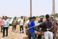 جهود مكثفة لإعادة تشغيل حقل بئر أحمد بعد تضرره من الأمطار والعواصف