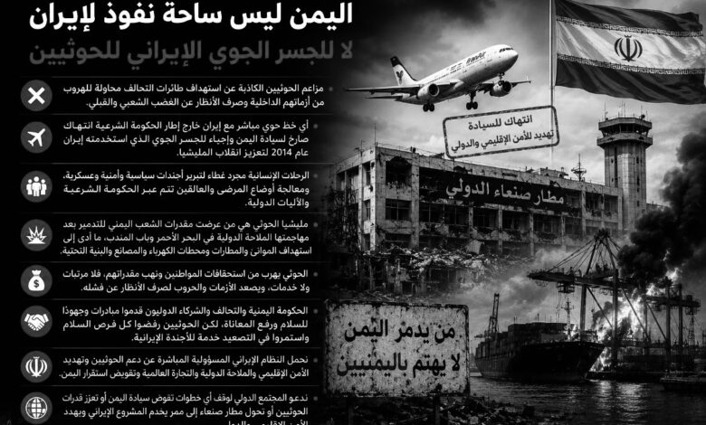 الإرياني يحذر من تحويل مطار صنعاء إلى ممر يخدم المشروع الإيراني ويهدد أمن المنطقة