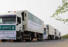 أبين تستقبل 129 طنًا من المساعدات الغذائية بدعم من مركز الملك سلمان