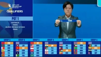 اليمن في مجموعة قوية بتصفيات كأس آسيا للناشئين 2025