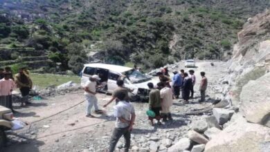وفاة شخصين بحادث مروري مروع في يافع