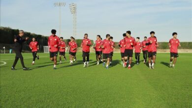 منتخب الشباب ينهي معسكره التدريبي في قطر ويستعد للسفر إلى الصين