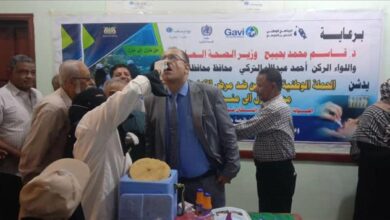 نائب محافظ لحج يدشن الحملة الوطنية التحصين ضد مرض الكوليرا بالمحافظة