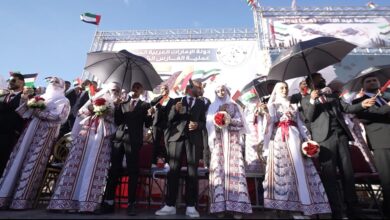 الفارس الشهم 3.. مبادرة إماراتية تنثر الفرح في غزة باحتفال زفاف جماعي لـ54 عريساً