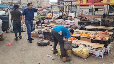 حملة ميدانية في المنصورة بعدن لإزالة العشوائيات وتنظيم الشوارع