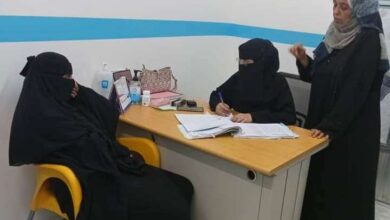 مدير صحة صيرة تتفقد سير العمل والانضباط الوظيفي في المراكز الصحية بالمديرية