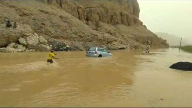 استمرار هطول الأمطار الرعدية على مدن وادي حضرموت.. وتحذيرات للمواطنين