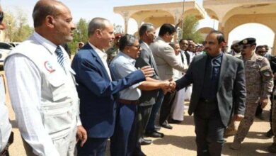 محافظ حضرموت يضع حجر الأساس للبدء بمشروع تأهيل ميناء الوديعة البري الجديد 8 محافظ حضرموت يضع حجر الأساس للبدء بمشروع تأهيل ميناء الوديعة البري الجديد