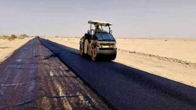 تواصل أعمال إعادة تاهيل الطريق الدولي عتق- العبر المقطع الرابع