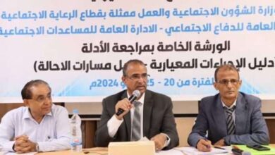 الزعوري يدشن الورشة الخاصة بمراجعة مسودات أدلة الاجراءات المعيارية ومسارات الإحالة 1 الزعوري يدشن الورشة الخاصة بمراجعة مسودات أدلة الاجراءات المعيارية ومسارات الإحالة