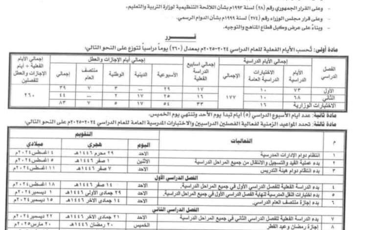 وزارة التربية بعدن تعلن 18 أغسطس المقبل موعداً لبدأ العام الدراسي الجديد 2024/2025م