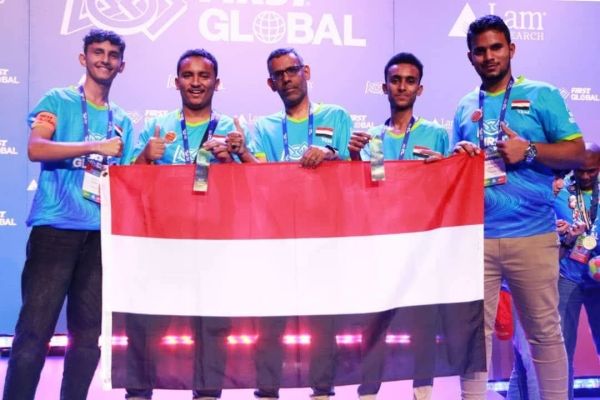 المنتخب اليمني للروبوت يحصد جائزتين عالميتين في بطولة FIRST GLOBAL ببنما 1 المنتخب اليمني للروبوت يحصد جائزتين عالميتين في بطولة FIRST GLOBAL ببنما