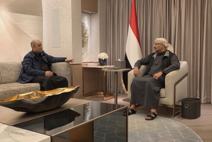 طارق صالح وبن بريك يؤكدان أهمية توحيد الجهود للحفاظ على مكتسبات الحكومة خلال الفترة الماضية