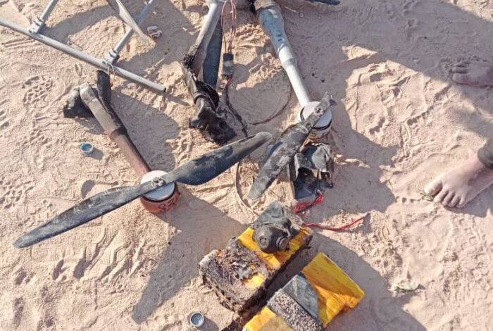 إسقاط طائرة حوثية أثناء محاولة استهداف مواقع القوات الحكومية في الجوف