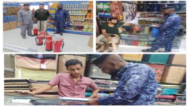 حملة شاملة على المحلات والمولات ومستودعات الغاز المنزلي بالشحر