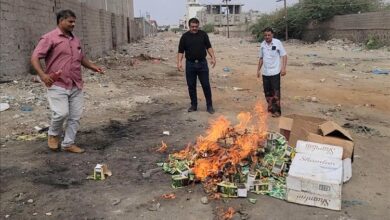 إتلاف كميات من شمة الحوت في المنصورة ضمن حملة لمكافحة المواد الضارة