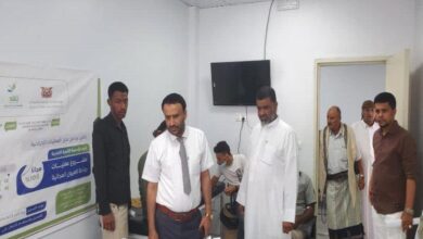 تدشين المخيم الطبي للعيون بمستشفى الحياة بمديرية القطن