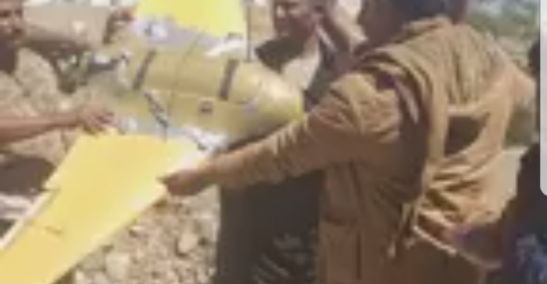 إسقاط مسيرة حوثية في مثلث البرح غرب تعز 1 إسقاط مسيرة حوثية في مثلث البرح غرب تعز