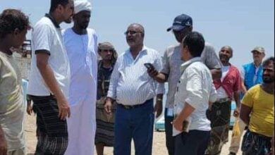 بعثة أونمها تعاين موقع لإنشاء كاسر أمواج في الخوخة