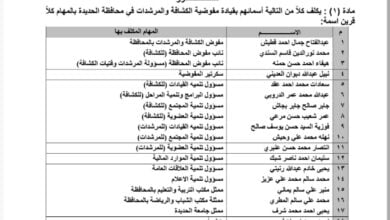 تقرار بتكليف قيادة لمفوضية الكشافة والمرشدات في الحديدة